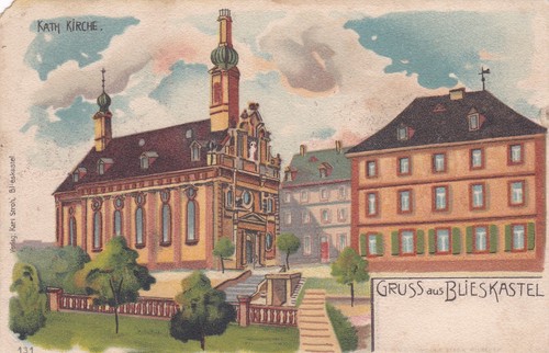 1900 litho postcard german - 1900,