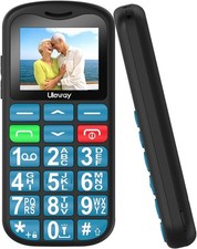 Uleway Blue G180 Big Button Mobile Easy to Use Mobile Phone Dual Sim - Unlocked