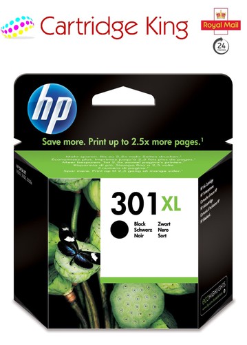 Genuine 301xl black ink - hp,