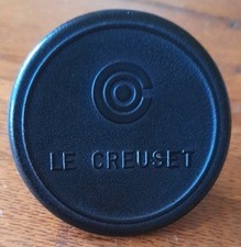  Genuine Le Creuset Classic Black Phenolic Oven Safe Knob 5.5cm Diameter...