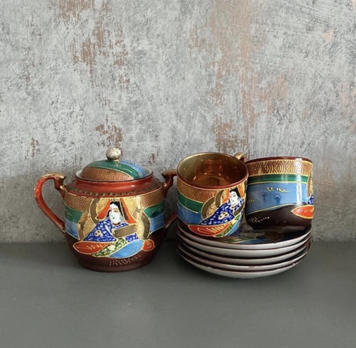 Vintage japanese kutani geisha - japanese,