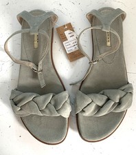 CORINA LADIES GREEN SUEDE EFFECT SANDALS SIZE 5 BNWT