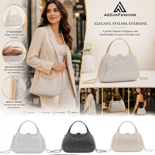 Elegant rhinestone clutch - elegant,