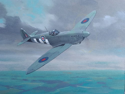 Original painting spitfire - original, 'spitfire