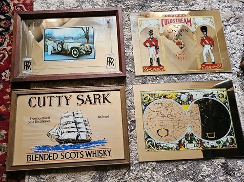 Vintage pub mirrors whiskey - pub,