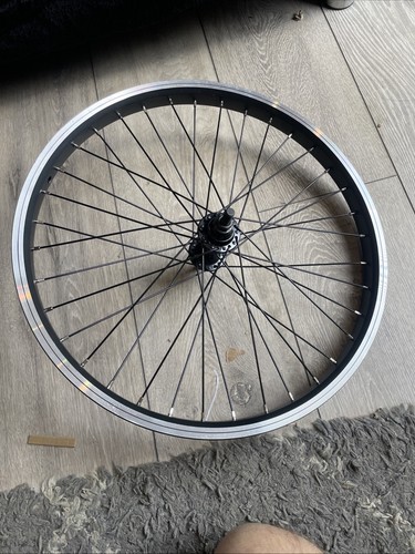 Bmx front wheel black - front,