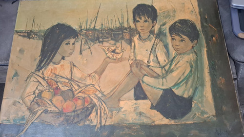 Vintage reproduction oil on - vintage,