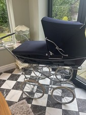 Vintage silver cross Kensington Coach-built pram   