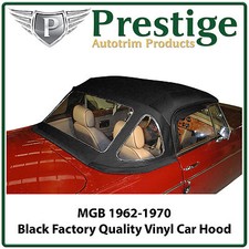 MGB Car Hood Hoods Soft Top Tops Roof Black Vinyl 1962-1970
