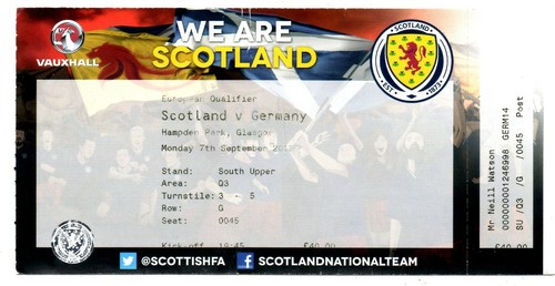 Ticket scotland germany - -,