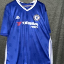 Original Chelsea  Home Football Shirt Mens 3XL  2016/2017