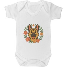 'German Shepherd Floral