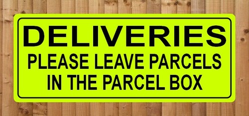 Deliveries please leave - deliveries,