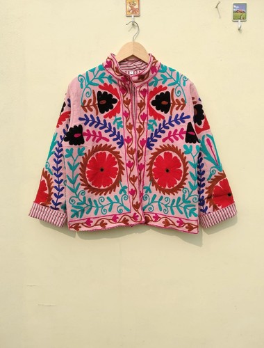 Indian handmade pink suzani - indian,