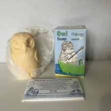 Vintage Bronnley Boxed Novelty Collectible Owl Soap Unused Owl & the Pussycat