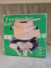 Fondue Set Enamelled Steel