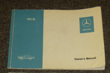 1972 Mercedes 350SL 350 SL Owner Owner's Operator Manual User Guide Book