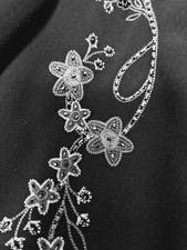 Classics Ladies Suit Jacket Size 16 embroidered flowers /decorative buttons Xmas