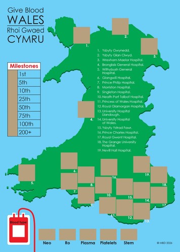 Welsh blood donation - welsh, a4