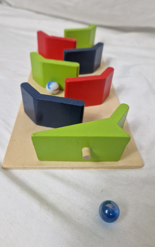 Wooden marble run board toy - board,