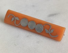 Art Deco Orange Bakelite Bar
