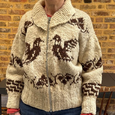 Vintage 70s Hand-Knit Cowichan