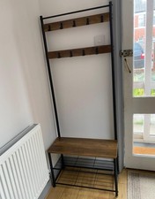 Industrial Coat Rack Hallway