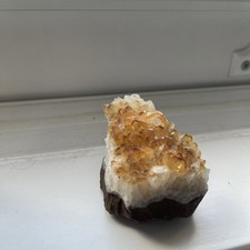 Citrine cluster crystal - citrine,