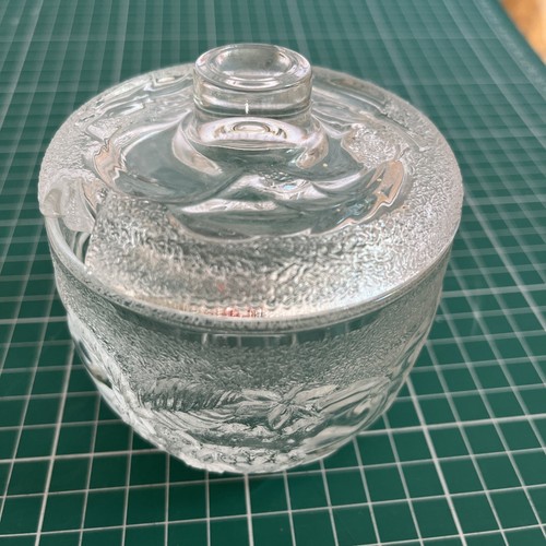 Vintage glass sugar jam - glass,
