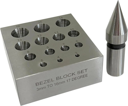 Bezel forming collet block - bezel,