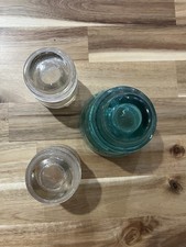 Glass Telephone Insulators Mixed Lot Made In The USA Vintage Antique Lot of 3
