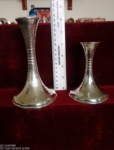 Sterling silver two candle - silver,