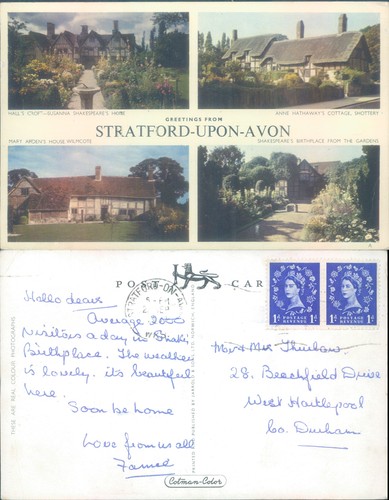 Shakespearean sites - , in