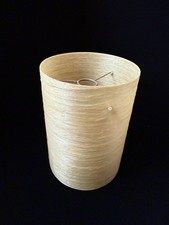 Vintage Mid Century MCM Spun Fibreglass Lampshade Beige / Cream 20.5 X 15cm