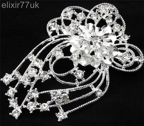 Large silver flower - large,