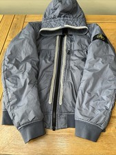 Stone Island Crinkle Reps NY Jacket M, Med Blue in Good Used Condition.