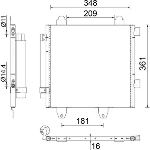 Mahle condenser for - mahle, toyota