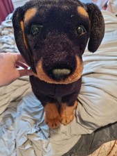 Large Lifelike Rottweiler Dog Plush Soft Toy By DPL Leeds