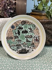 Vintage Poole Map Plate