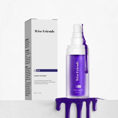 Purple toothpaste for teeth - purple,