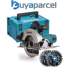 Makita HS6601 240v Corded Electric Circular Saw 165mm 1050w + Makpac + 2 Blades