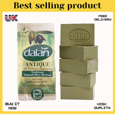 5 x 180g Bar Natural 100% Pure Olive Oil Soap Dalan Turkish Bath Handmade Turkey