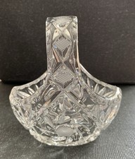 Vintage Lead Crystal Basket