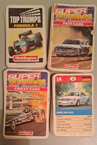 Waddingtons top trumps - top, trumps,
