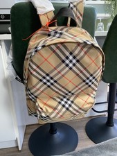 BURBERRY CHECK RUCKSACK