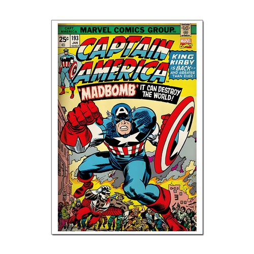 Retro captain america comic - captain,