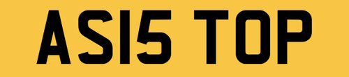 Number plate private - as,