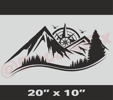 2 x LARGE  Compass Mountain