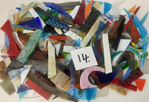 Stained glass offcuts - glass,