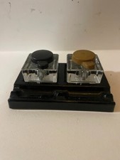 Lead Crystal Ink Wells Set/Pen